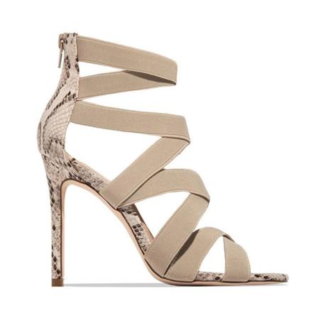 Dam Stilettklackar Sandaler Peep Toe Klackade Sandaler
