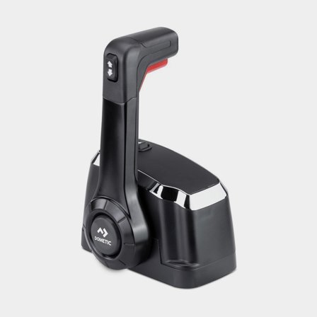 Dźwignia gazu Dometic Xtreme TS czarna z blokadą trim/tilt, montowana od góry - Jachtowa