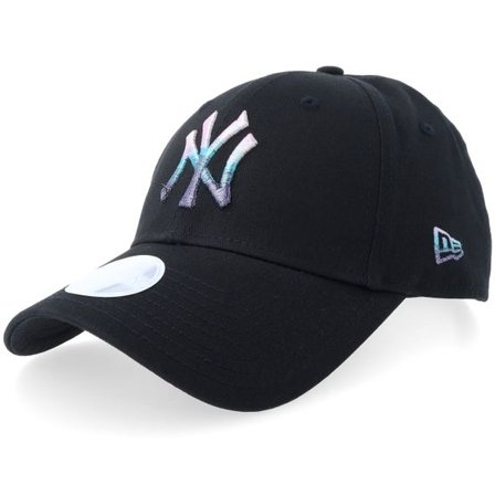 New Era - MLB Svart adjustable Keps - New York Yankees Womens Metallic Logo 9FORTY Black Adjustable @ Hatstore