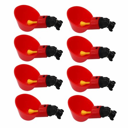 8 Kanaa Juomakuppi Muovi Kulho, Siipikarjan Automaattinen Juoma-astia Tumbler Kana Viiriäinen Ankka Lintu