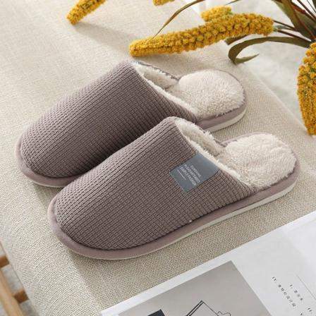 Fluff Tofflor Varma Tofflor Innetofflor Kaffe 44-45 (insida 28cm)