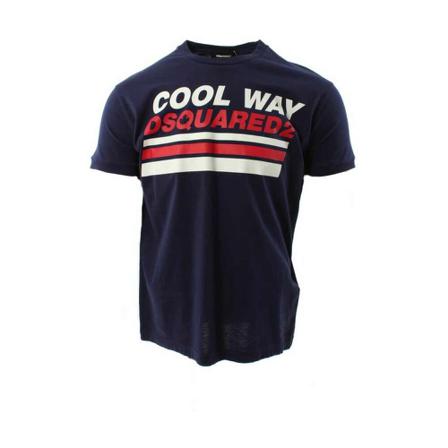 Dsquared2 T-Shirts Blå, Herre