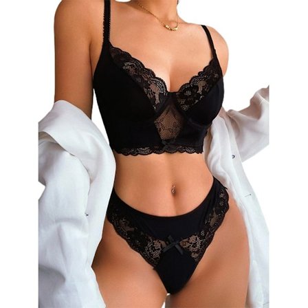 Naisten seksikäs Alusvaatteet Rintaliivit Alushousut Alusvaatteet Set Yöasut - spot-ale