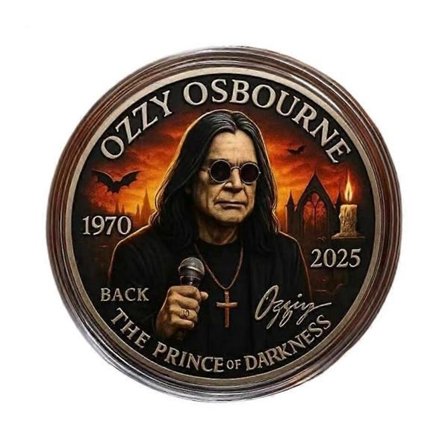 Ozzy Osbournen jäähyväismuistomitali - Rock-legendan kunnianosoituskohde