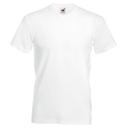 Fruit Of The Loom Mens Valueweight V-Neck, Kortärmad T-shirt
