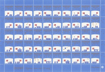 Danmark - Julemærkeark 1976 - Takket - Ubrugt eller foldet