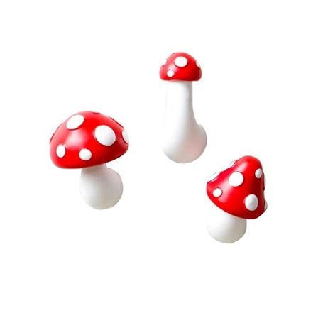 3 stk. Soppkjøleskapsmagneter Dekorative, Kjøkkenmagneter For Kontor Kalender Whiteboard, Soverom Veggdekor - Rød