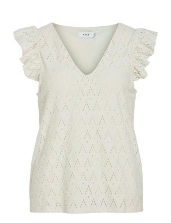 Vila | Viamalina V-Neck C/S Top/Pb | XS