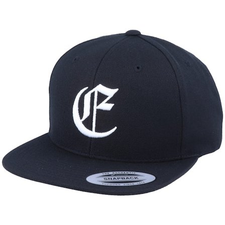 Iconic - Schwarz snapback Cap - E Letter 3D Black Snapback @ Hatstore