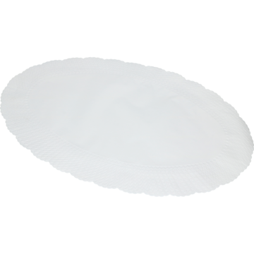 Fatpapir Oval 35,5x23,5cm Hvit