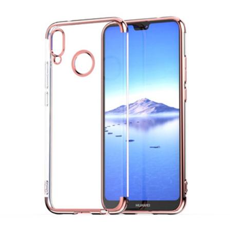 Tyylikäs Floveme silikonikotelo - Huawei P30 Lite Roséguld