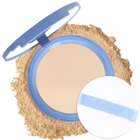 oIl Control Face Powder, Langtidsholdbar Vandtæt Setting Powder Compact, Fejlfri Mat Makeup til Fedtet Hud (Classic Ivory)