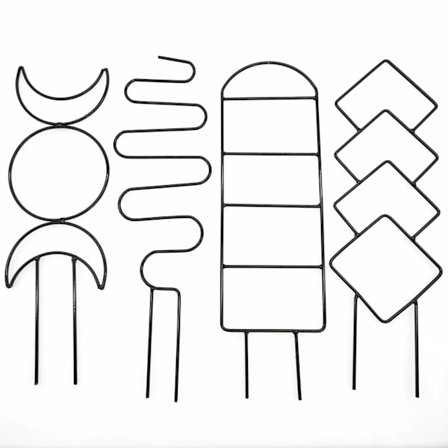 Ruukkupuun kiinteä köynnösköynnös pergola rauta pieni kukkaverho kukkaruukun teline köynnöskasvien ristikko rautarengas kukkapylväs