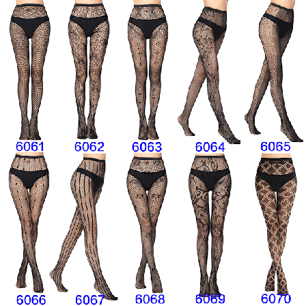 10 par højelastiske fiskenet leggings, sexede strømpebukser, oplev 10 forskellige mønstre