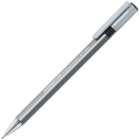 STAEDTLER Stiftpenna, Triplus Micro, 0,7 mm B-stift, grå pennkropp - Lyreco - Kontorsmaterial - Pennor - Stiftpennor