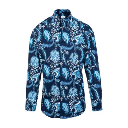 Etro Shirts Blå, Herre Skjorter