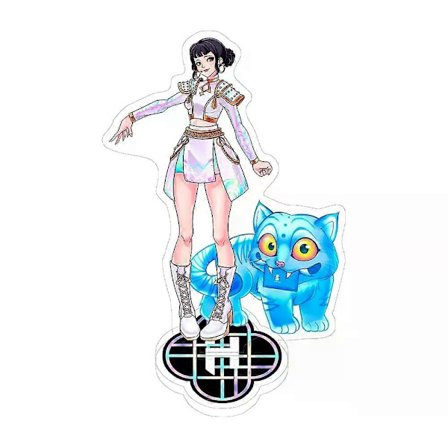 Kpop Demon Hunters Mira Rumi Zoe Akryl Nøkkelring, Anime Ryggsekk Dekor Anheng, Stående Plate Tilbehør Ornament Leke for Fans Gave