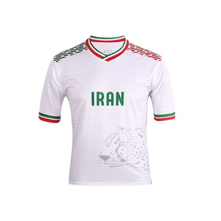Sports Iran Fodbold T-shirt – Jersey Style Kortærmet Sports National Football Team Graphic Sports T-shirt, XL