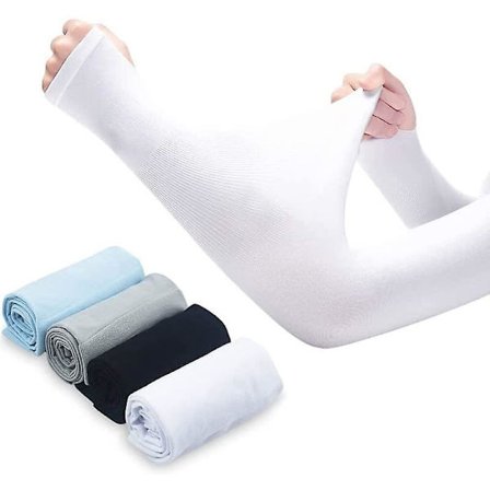 unisex käsivarsien lämmittimet, suojaavat käsivarsien hihat, UV-suoja, 4 paria