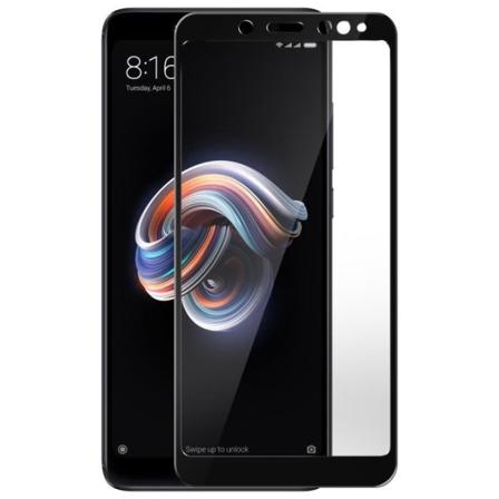 Film Xiaomi Redmi Note 5 hærdet glas 9H 5D Full Cover Protection Sort