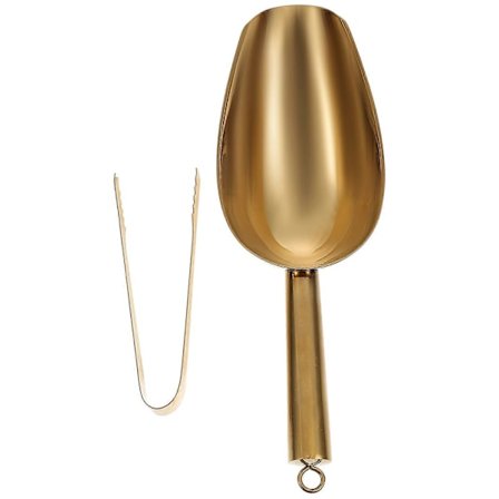 Ruostumattomasta teräksestä valmistettu lusikka Metalliset salaattipihdit Sokeripihdit Metallinen jääkauha Alkupalapihdit Jauholusikka