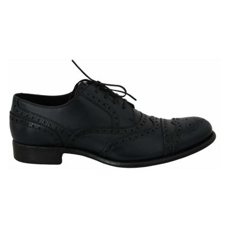 Dolce & Gabbana, Derby Taormina Wingtip Shoes Niebieski, Mężczyzna, Rozmiar: 39 EU