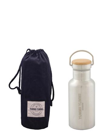 Thermo Bottle - Bamboo Lid Home Kitchen Thermal Bottles Sølv Yummii Yummii