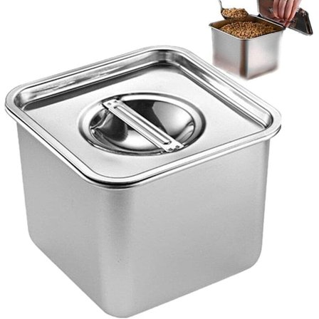 18cm rustfritt stål krydderboks krydderbeholder kjøkken smultbeholder sausarrangør for krydder pepper