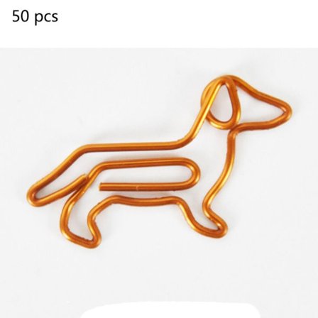 50 STK Papirklips Permklemmer HUND HUND