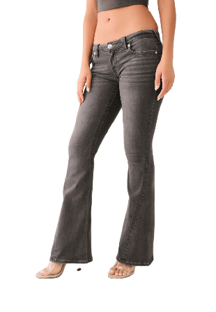 True Religion Joey Lr Bootcut Flap Jeans Dam Grå 29