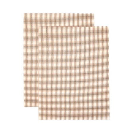 5 stk. grillmåtter, netgrillmåtter, non-stick genanvendelige grillstege