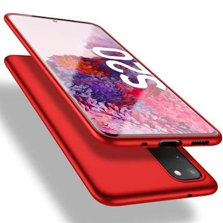 Beskyttelsescover - PROSHOP - til Samsung Galaxy S20 - Flydende Silikone - Ultra-let - Rød