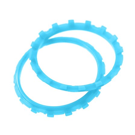 2 kpl Vaihdettavat peukalonkorostusrenkaat Muoviset peliohjaimen kahvat Joysticks Aksenttirenkaat PS5-pelitarvikkeelle