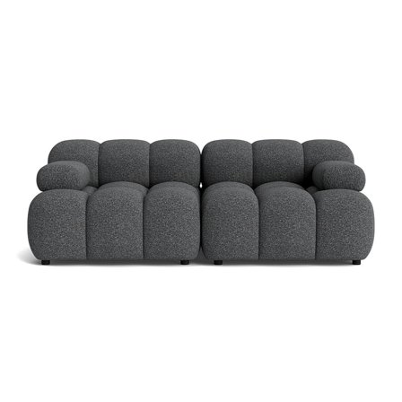 Puffy 2 personers sofa - Puente Grå/blå - 190x95x64 - Sofa, 2 personers sofa