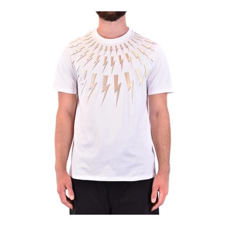 Neil Barrett, T-Shirt Wit, Heren, Maat:M