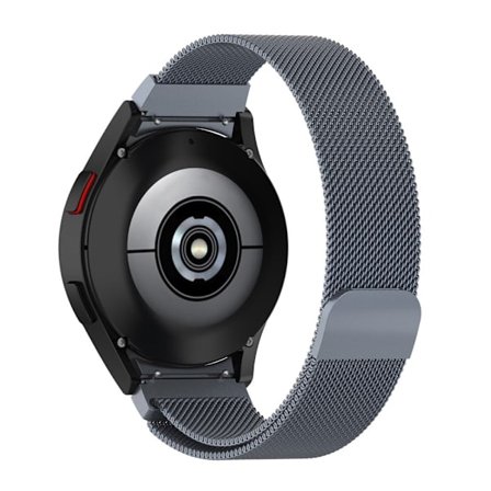 20 mm milanesiskt klockarmband i rostfritt stål för Samsung Galaxy Watch 4 - Grå