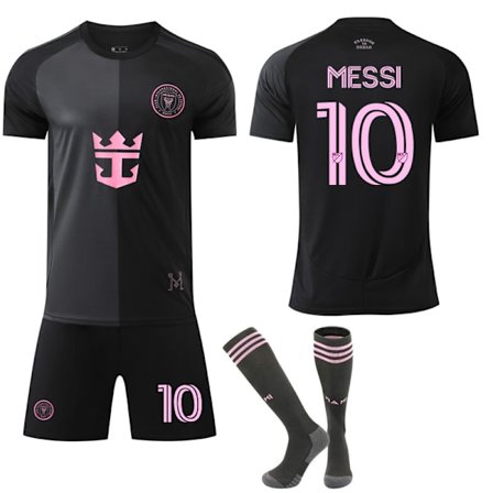 Uusi 2025-2026 Inter Miami CF Lasten Aikuisten Vieraspaita Sukkien kanssa NO.10 MESSI
