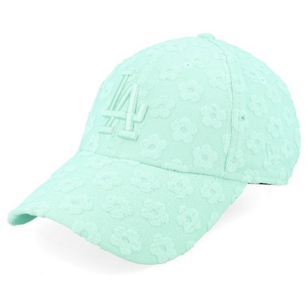 New Era - MLB Grønn adjustable Caps - Los Angeles Dodgers Womens Floral Towelling 9FORTY Palm Green Adjustable @ Hatstore