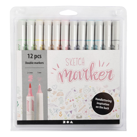 Creativ Company Sketch Marker Pastell 12-set