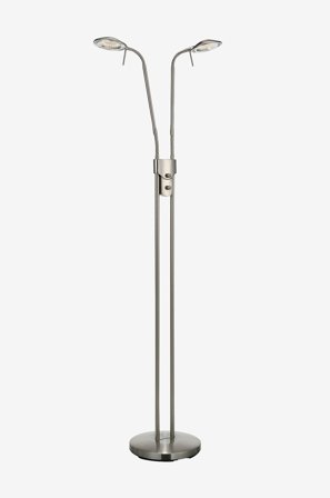 Markslöjd - HUDSON Gulv 2L Stål - Grå - Gulvlamper - Fra Homeroom