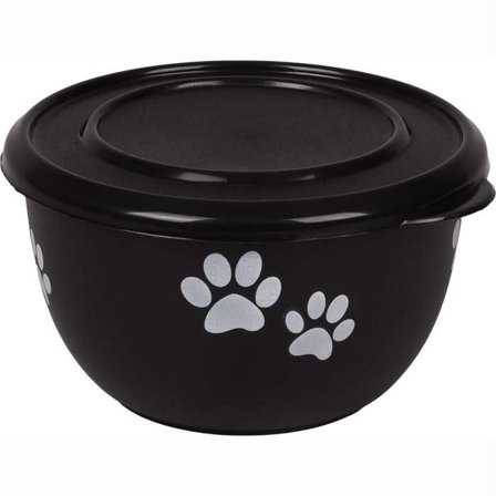 Hundeskål med lokk M Black