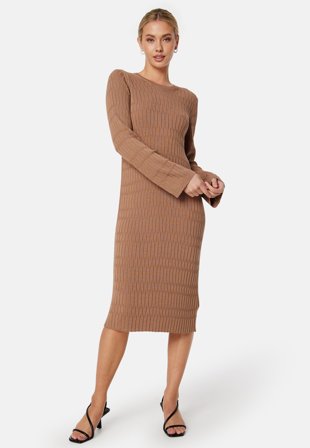 GANT - Textured Knit Dress - Kläder - - Bubbleroom