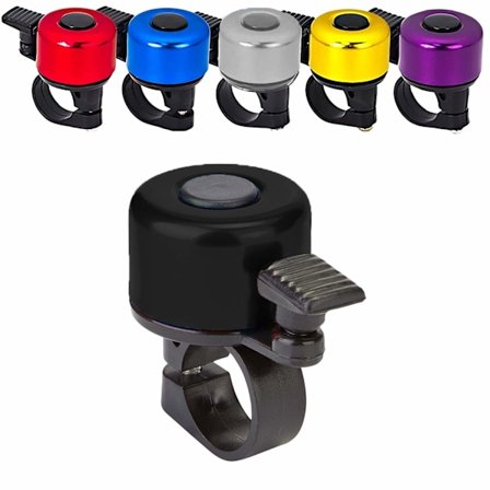 1 stk sykkelklokke med høy og klar lyd, svart