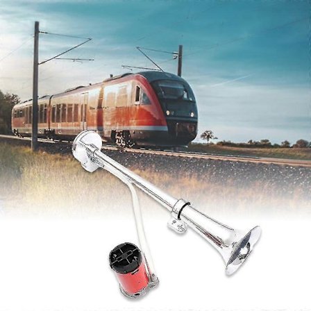 17,7 tommer 150db Høj Lyd Bil Luft Horn 12v Enkelt Trompet Kompressor Til Lastbiler Biler Automobiler