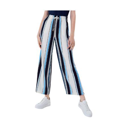 Liu Jo Striped Broek , Wit , Dames , Maat: S