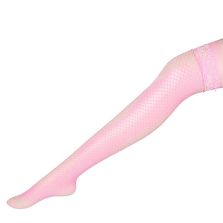 2022 Naisten pitkät polvisukat pitsiset Sexy sukat Fishne - korkealaatuisia Pink