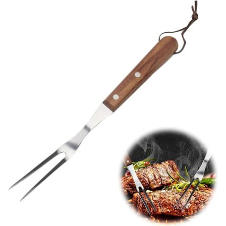 Skæregaffel Køkkengaffel Grillgaffel Træ Kødkøkkengaffel Sterling M