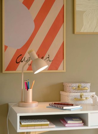 Devone bordlampe H42 - rosa