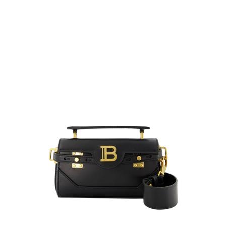 Balmain, B-Buzz 19 Bag in Czarny Leather Czarny, Kobieta, Rozmiar: ONE Size