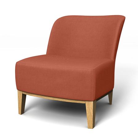 IKEA - Överdrag till Stockholm fåtölj, Burnt Orange, Linne - Bemz